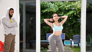 18 year old girl Gina C spills cum from her mouth after getting banged